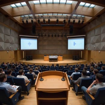 Лекция в зале: пюпитр-микрофон и точная эквализация речи