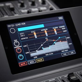 Цифровой пульт с сенсорным управлением и сценами