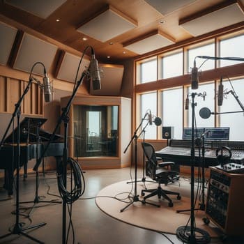 Конденсаторный микрофон в студии — детальный захват голоса