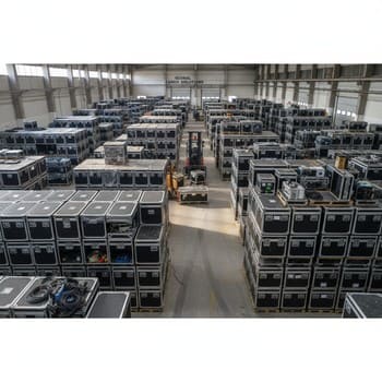 Штабеля кейсов в складе — системная комплектация