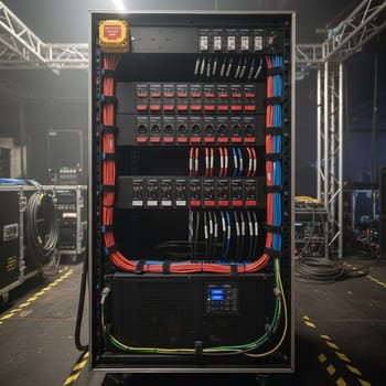 Рэк распределения питания с UPS для сценического оборудования