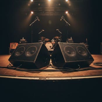 Пара клиньев у кромки сцены — классическая схема